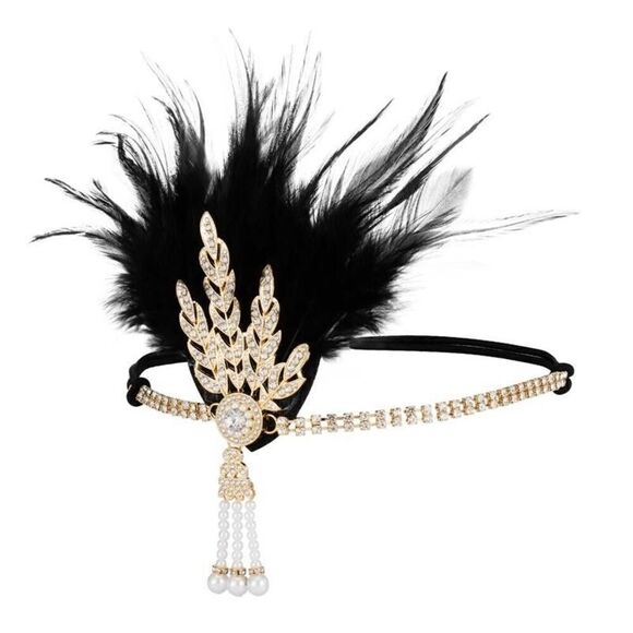 5PCS 1920s Accessories Flapper Great Gatsby Vintage Retro Costume Set NEW main image 15